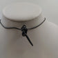 2 Pendant Necklaces Turquoise Stone Cross & Black Cord Beaded Mix Shaped