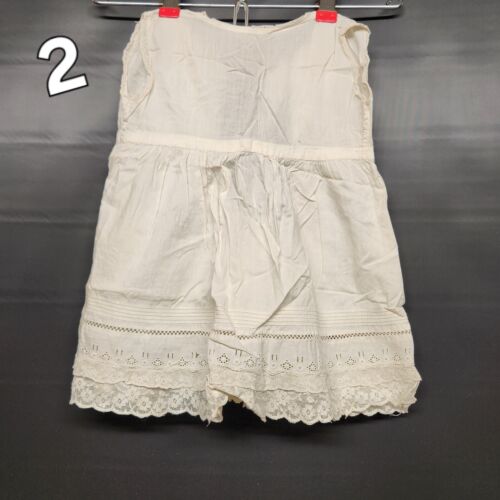 3 Childs Slip Dress Cream Lace Summer Dress Honeysuckle Sz 2 Vintage England UK