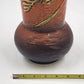 Roseville Pottery Two-Handled Freesia Pattern Terra Cotta Vase 126-10 USA 1945