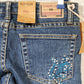 Richcow Womens Western Skinny Dark Denim Jeans Size 5 NWT