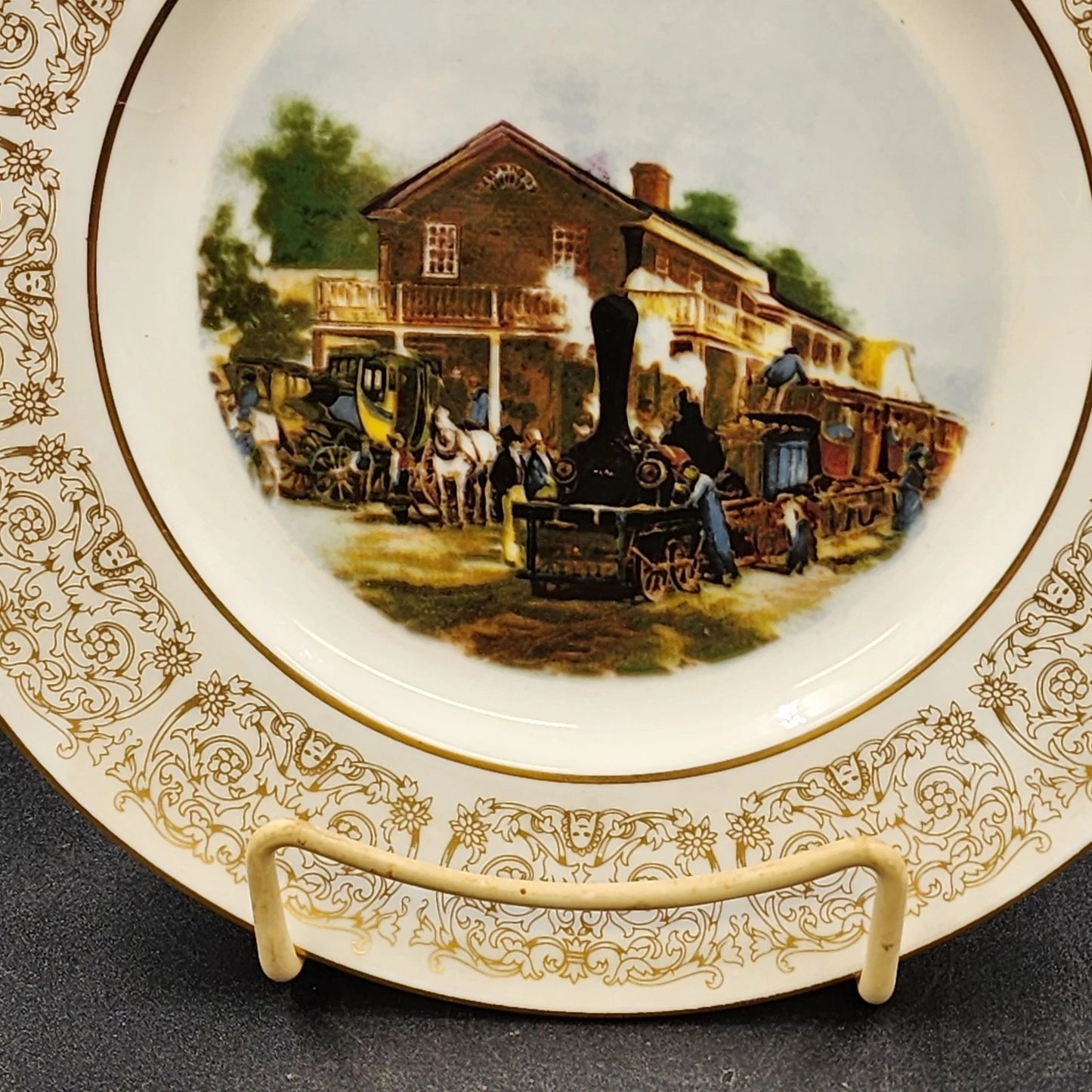 Wittnauer Collectors' Guild Plate DAA14 Childhood of Rapid Transit Bone China