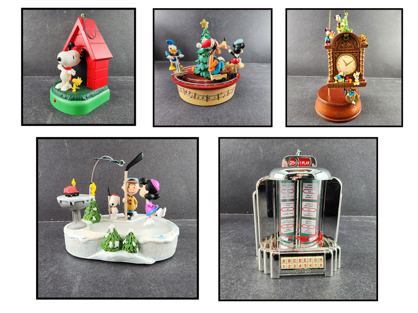 Hallmark Keepsake Magic Edition Christmas Ornaments w Sound and Motion 2007-2010