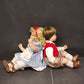 Jack and Jill Porcelain Dolls by Susan Wakeen Danbury Mint Hand Painted Vintage