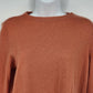 Talbots Petites Women's MP Orange 100% Cashmere Crewneck Sweater Pullover Ribbed