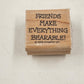 4 Wood Rubber Stamps Moral Support & Bear Theme by Stampin' Up! 1999