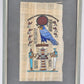 Framed Egyptian Papyrus Painting God Ra Hieroglyphs Tschunko W. Germany Vintage