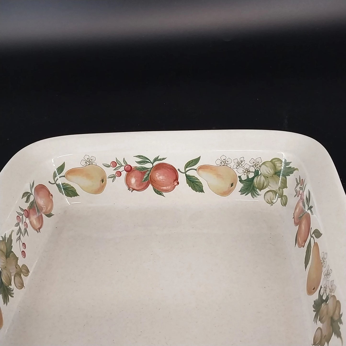 Wedgwood Quince Rectangular Baker 10” Oven to Table Fruit Ring England Vintage