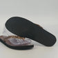 Montego Bay Club Flat Sandals Womens Size 8 Gold Glitter Straps Beach Flip Flops