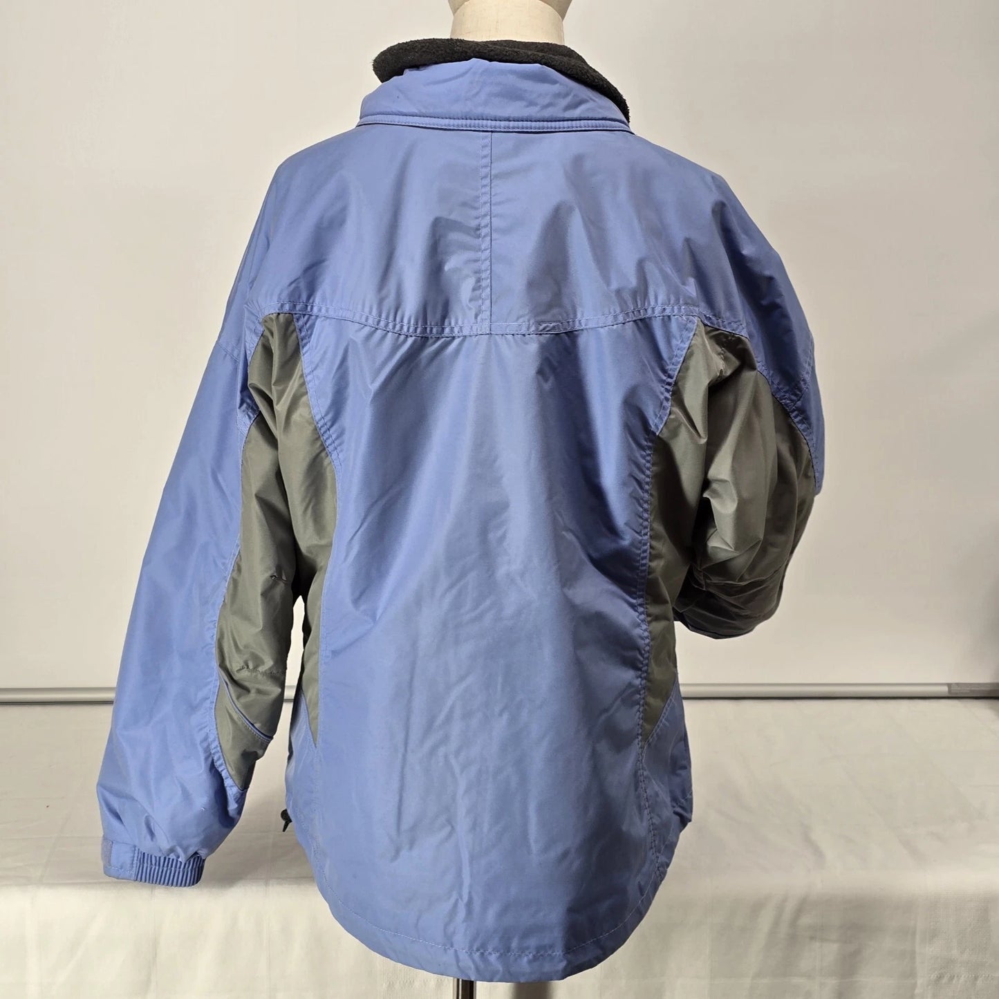 Columbia Interchange 3-in-1 Women’s Jacket Blue Size M Winter Coat Zip Liner