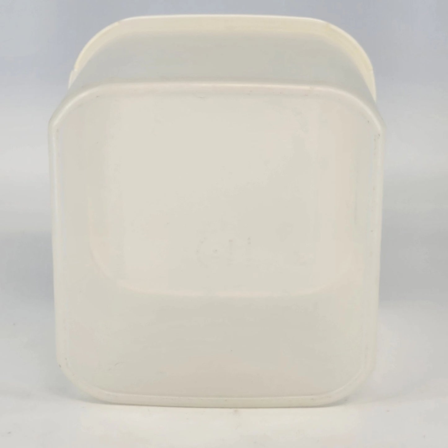 Tupperware Modular Mates 1621-1 Clear Storage Canister White Lid 1623-4 Vintage