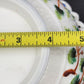 Challinor & Taylor Tree of Life Milk Glass Bowl 8" with a Lace Edge Hand Painted