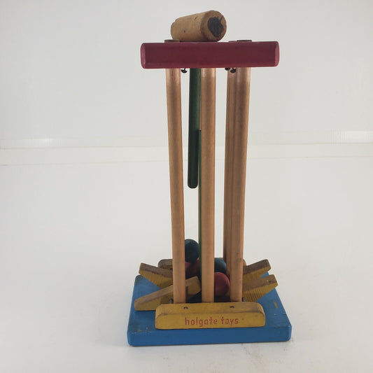 Holgate Toys Hammer Tower Wooden Tower 4 Levers 4 Wood Balls & Wood Mallet 1955