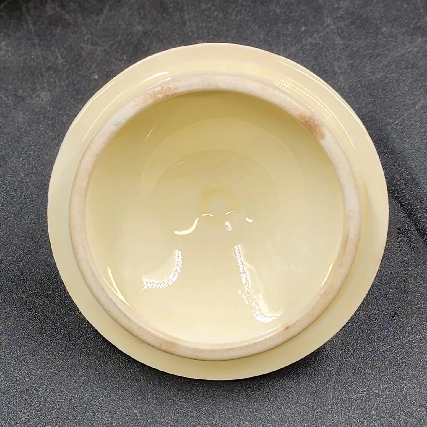 Autumn Leaf Sugar Bowl & Lid Ruffled D Hall's Superior Jewel Tea MCM Vintage