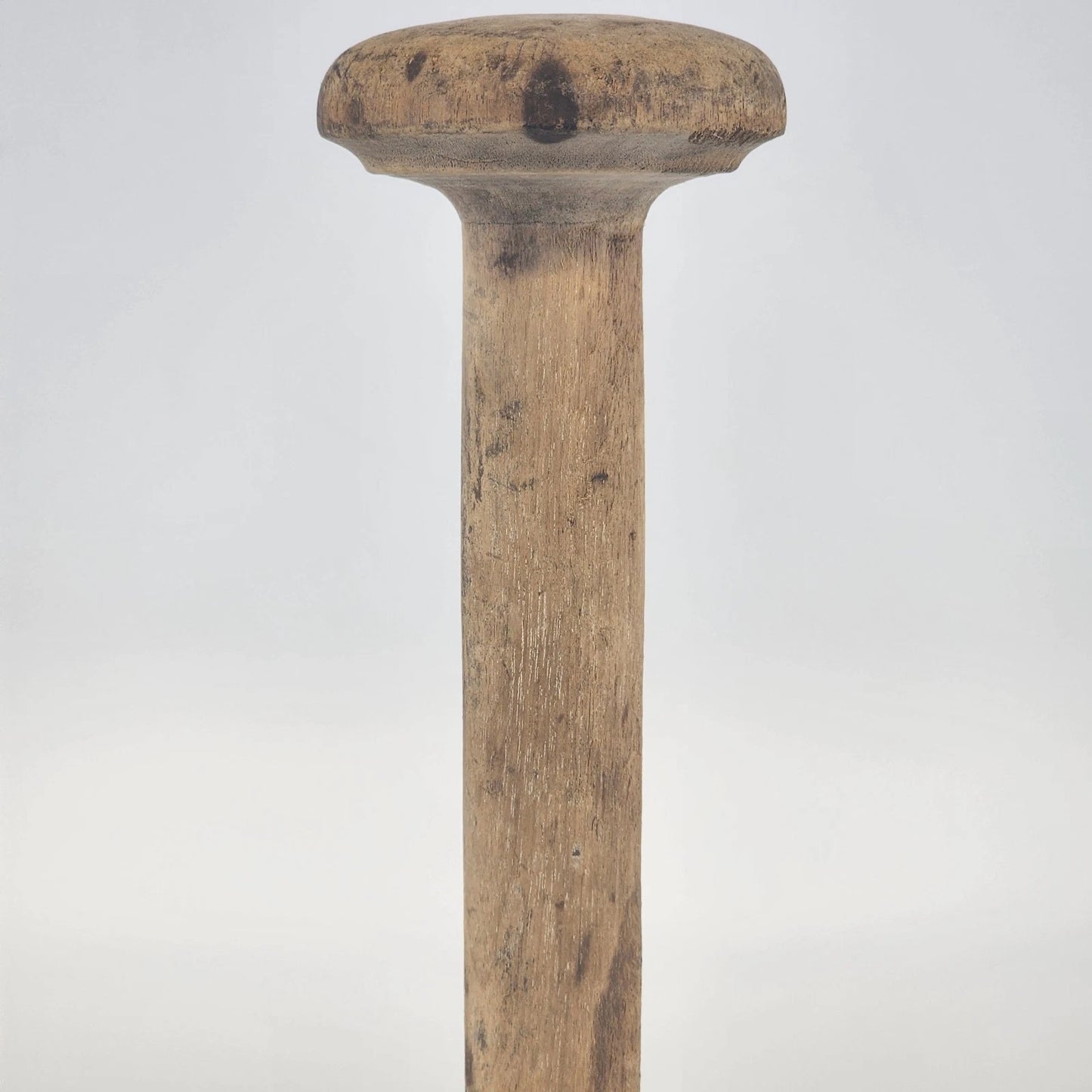 Antique Industrial Wooden Textile Spool 11.5" L Sewing Thread Bobbin Primitive