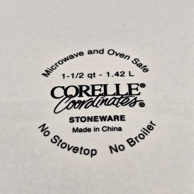 Corelle Coordinates Covered Casserole Abundance Fruit Stoneware 1.5 Quart