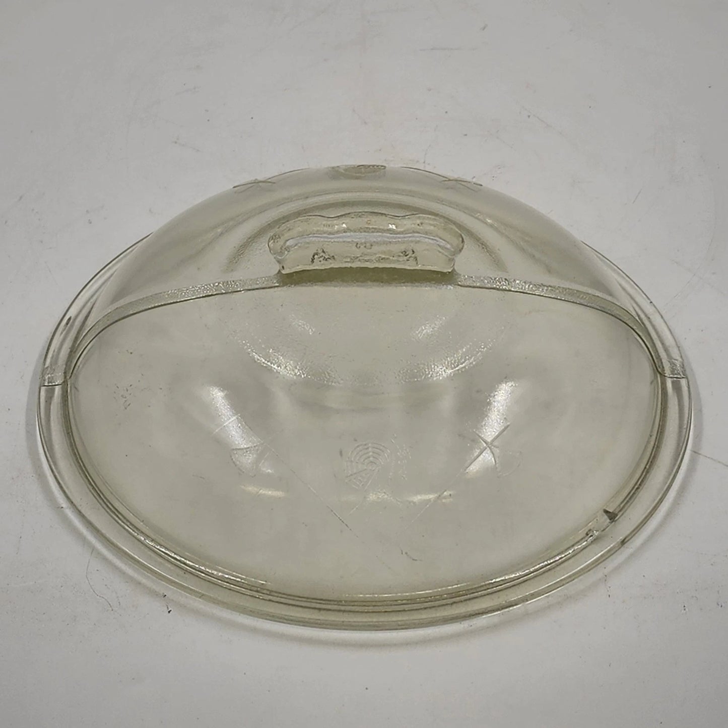 Guardian Service Cast Aluminum Casserole 9.5" Round Pot Glass Lid Handles 1940's