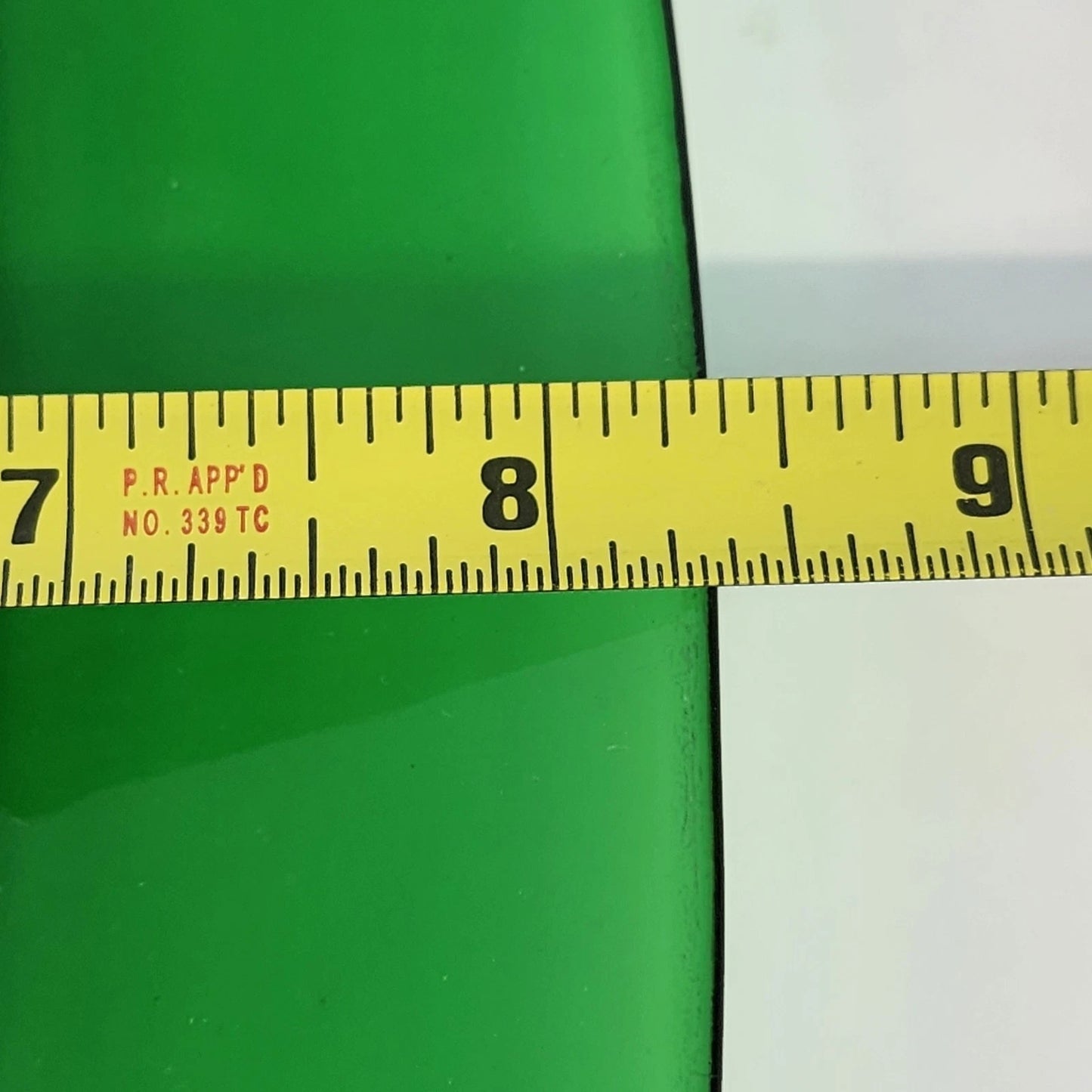 Anchor Hocking Charm Forest Green Square Luncheon Plate 8.25" Collectible Glass