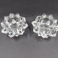 Avon Gem Glow Starburst 3" x 2" Votive Candle Holders Vintage Pair Set 1970's