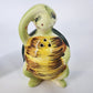 Winking Green Turtle Salt & Pepper Shakers Ceramic Kitchen Decor 1950's Japan