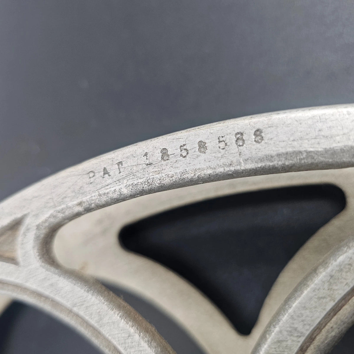 National Theater Supply Goldberg Bros 15" 35mm Aluminum 6-Hole Film Reel Vintage