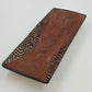 South African Hand Carved Wood Serving Bowl Tray Painted Zebra Pattern 15" x 6"