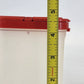 2 Tupperware Modular Mates Spice Container Shakers 1846-19 Red Lids 1845-16 Vtg