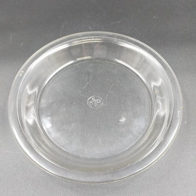 Pyrex 9" Antique Pie Plate Model 209 Clear Glass Round Original Makers Mark USA