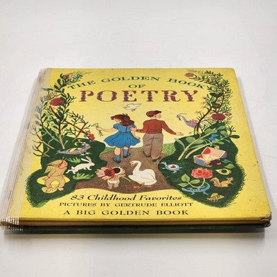 The Golden Book of Poetry A Big Golden Book Gertrude Elliott 85 Favorites 1949
