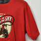Riders in the Sky The Great Trail Drive Signed Men’s XL Red T-Shirt Cotton