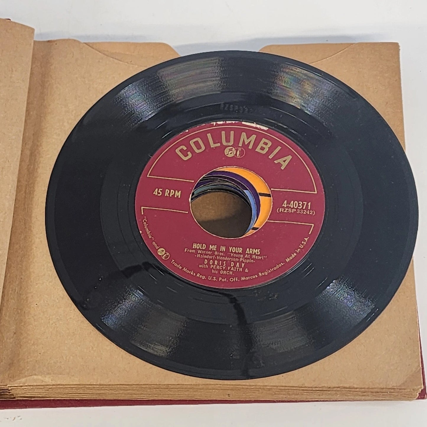 15 pc 45RPM Vinyl Record Lot RCA Dean Martin Doris Day Pop 1950s Bound Album Vtg