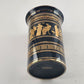Lambrou Bros Greece Vase Black Handmade 24 k Gold Decoration Greek Mythology 6.5