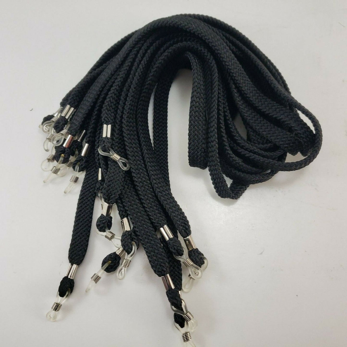 Flat Woven Glasses Retainers 16 Pair Slip-On Loop Ends