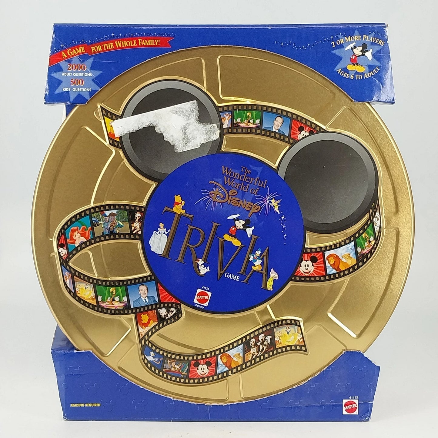 Disney Trivia Game Mattel 1997 Sealed The Wonderful World of Disney New