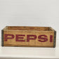 Vintage Pepsi Cola Wooden Soda Crate Bottle Carrier Rustic Decor