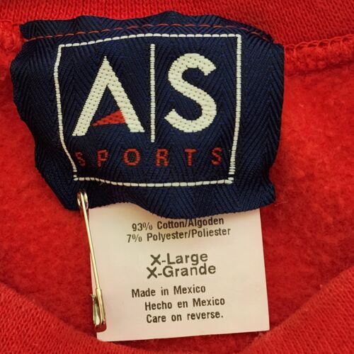 Ohio State 2003 Tostitos National Champion Crew Sweatshirt Men's XL Red Vintage