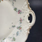 Haviland Limoges "Rebecca" Round Serving Tray – 10" Porcelain with Scalloped Edge, Raised Trellis & Rose Floral Design – Vintage French Tableware