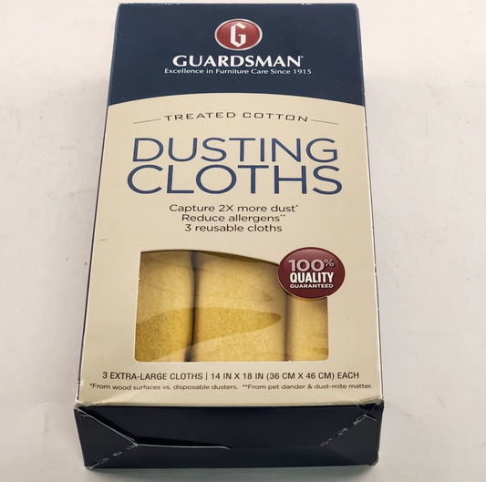 GUARDSMAN 462100 Dusting Cloth 18 in L x 14 in W Cotton NOS 1 Pack of 3