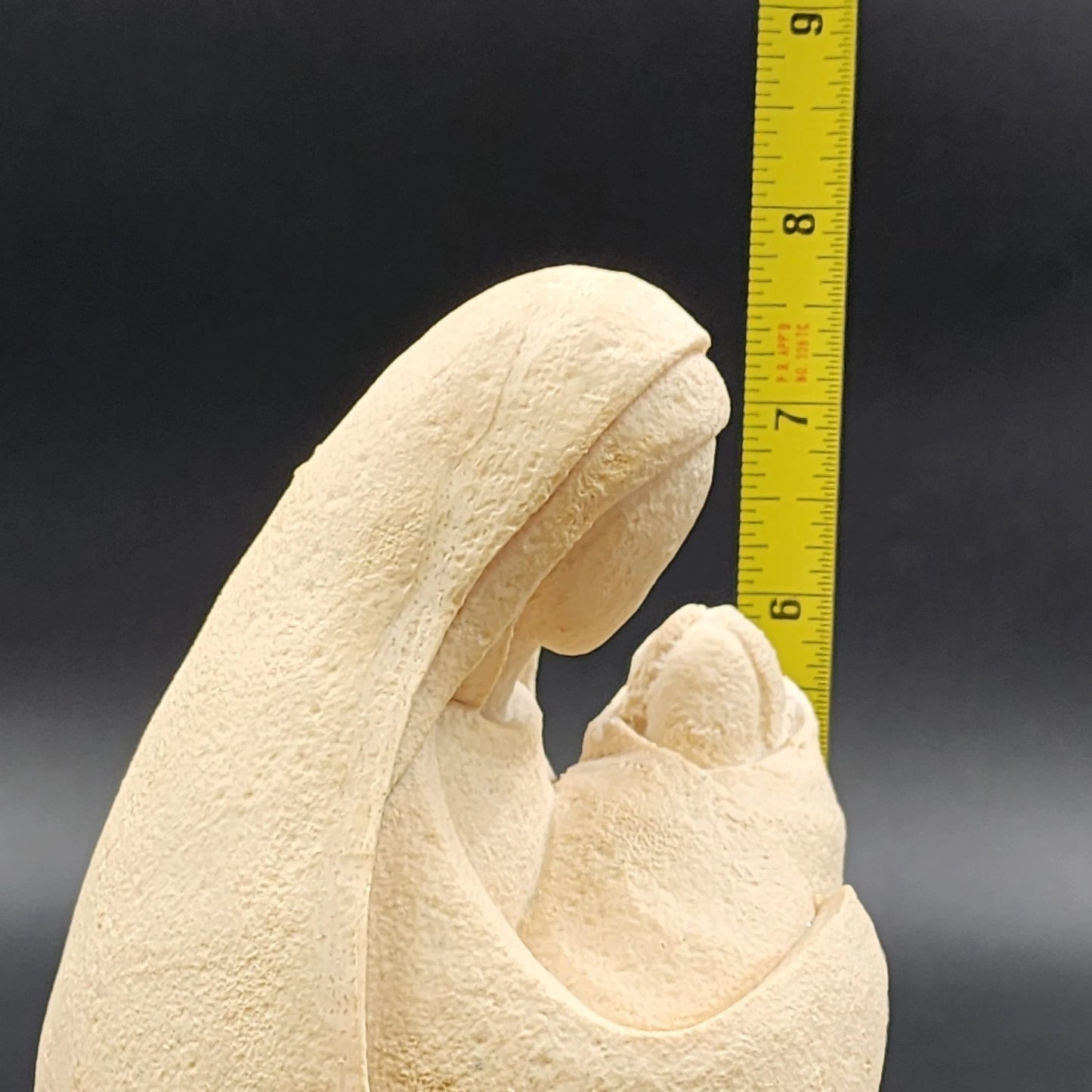 Artmark Madonna & Child Statue Off White Textured Resin 7.5" Pottery Figurine