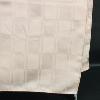 Rose Pink Rectangle Tablecloth with Windowpane Checkered Striped Design 50"x70"