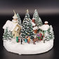 Thomas Kinkade St Nicholas Circle 1993 Lighted Musical Village "Deck The Halls"