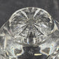 24% Lead Crystal Bowl Vase Hand Cut Clear Round 3.25" Footed Poland