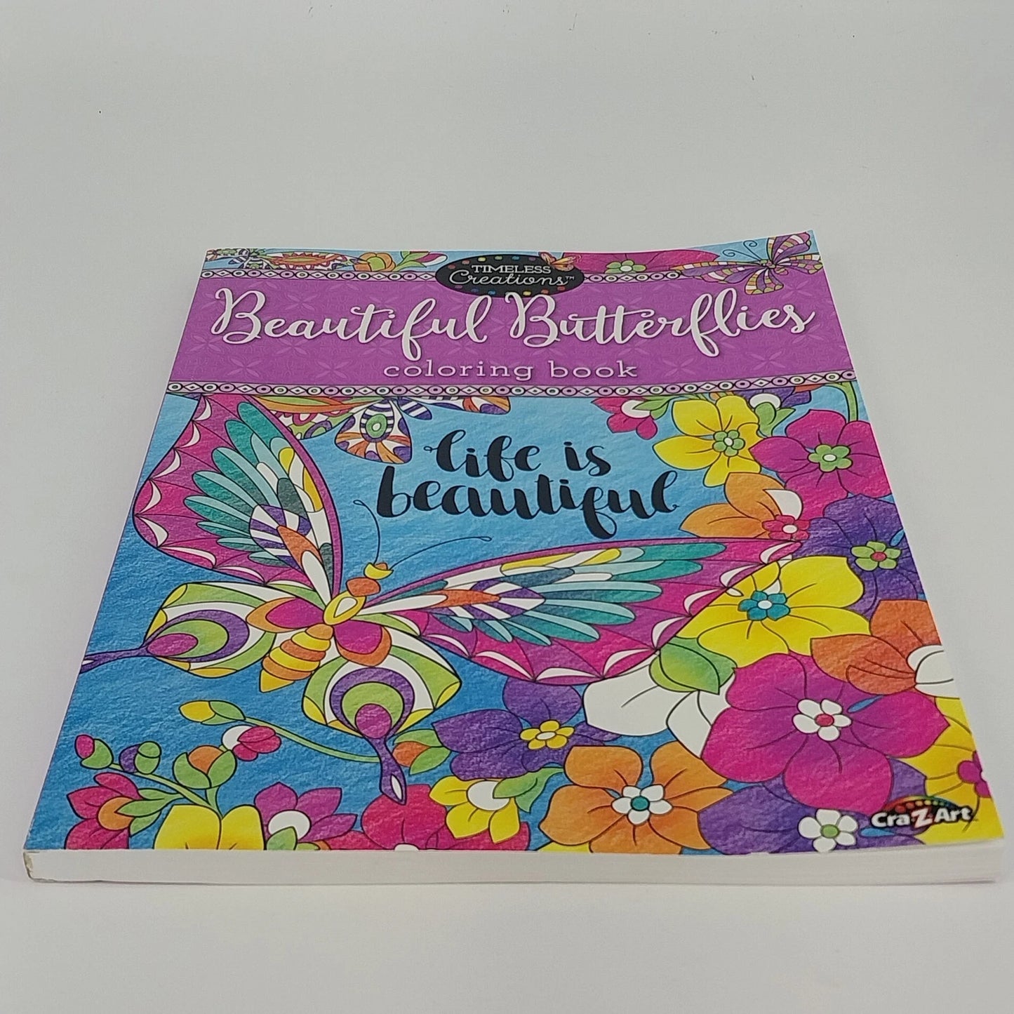 Timeless Creations Beautiful Butterflies Coloring Book 2016 Paperback 64 Pages