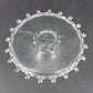 Heisey Lariat Clear Glass Footed Bon Bon Nougat Plate Candy Dish 8.5" Looped Rim