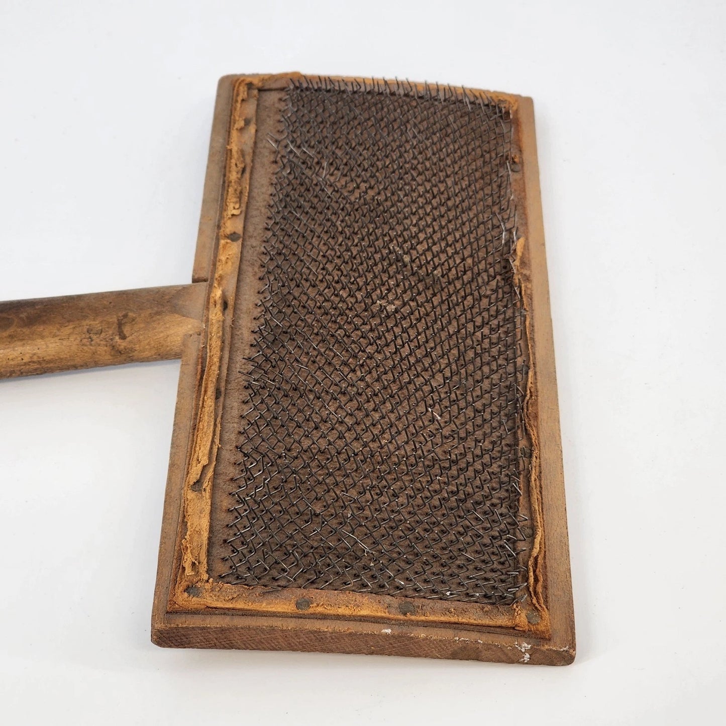 Old Whittemore Wood Wool Carder Patent No 8 Antique L S Watson Primitive Tool