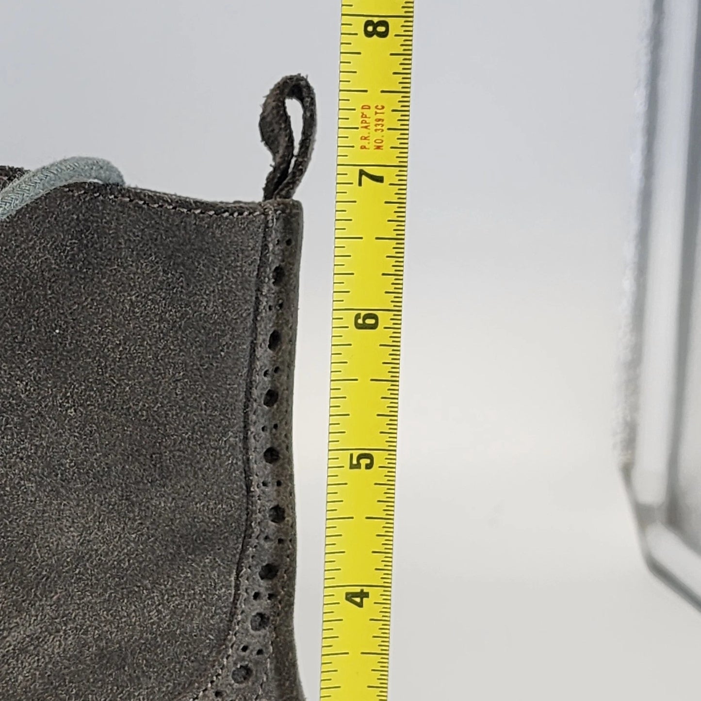 Ruff Hewn Granada Suede Ankle Boots Womens Size 9 Gray