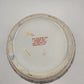 Large Macau Ginger Jar Vase 8"x9.5" Hand Painted Pink Blue Floral White VTG