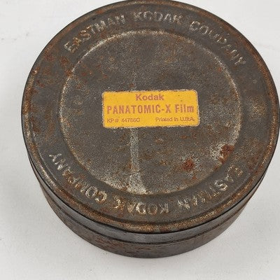 Eastman Kodak Panatomic-X Empty 4" Film Reel Storage Canister Vintage
