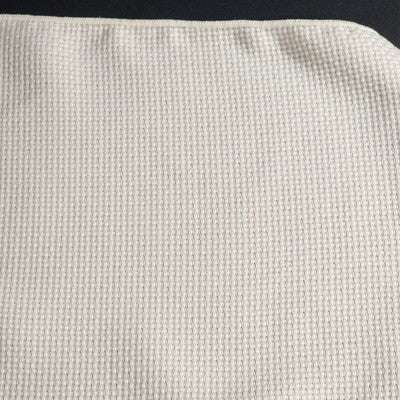 Beige Tablecloth Table Cover with Waffle Woven Weave Pattern Polyester 58" x 82"