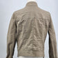 DKNY Jeans Women Waist Length Jacket Large Beige Open Front Long Sleeve Vintage