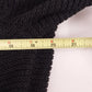 Laura Ashley Women's Black Open Front Knit Cardigan Sweater Medium Acrylic Nylon
